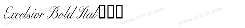 Excelsior Bold Ital字体转换